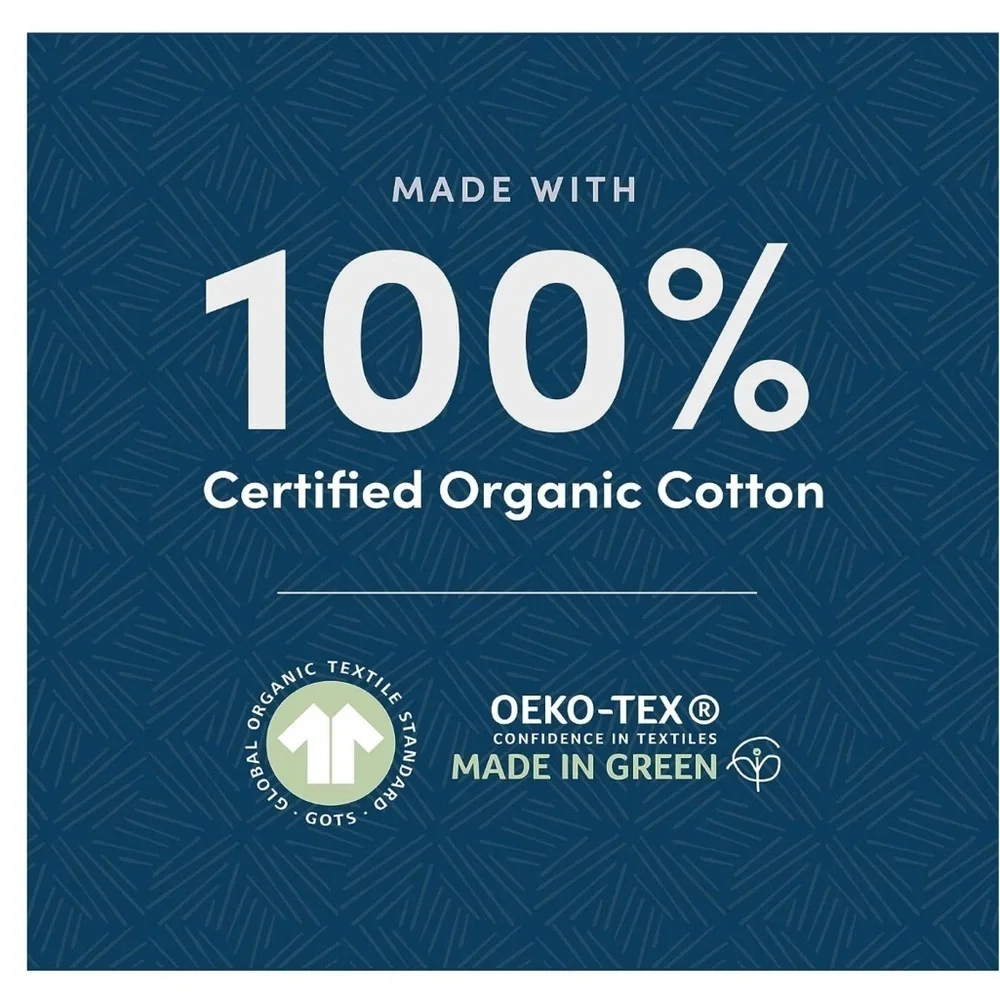 Amazon Aware 100% Organic Cotton Plush Washcloths, 6-Pack, Dark Gray Pack Of 6)